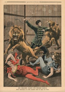 Drame dans un music-hall, illustration de 